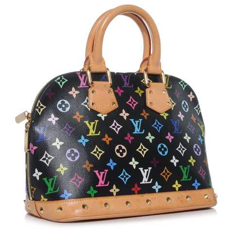 louis vuitton alma black multicolor kylie jenner|louis vuitton alma monogram.